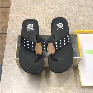 Yellow box Polka Dot Sandals